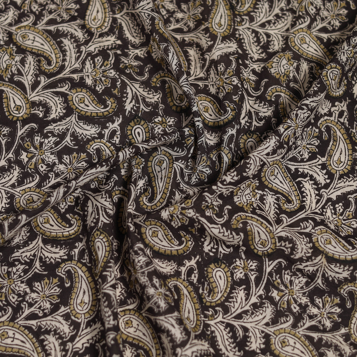 Pedana Hand Block Print Natural Dyed Cotton Kalamkari Scarf 98