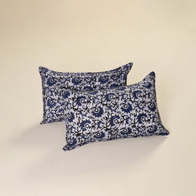 Batik Print Cotton Pillow Covers (Set of 2) 07