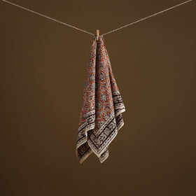 Pedana Hand Block Print Natural Dyed Cotton Kalamkari Scarf 95