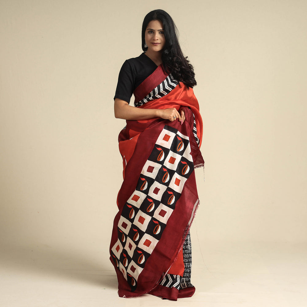 Kantha Embroidery Saree