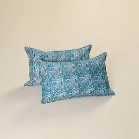Batik Print Cotton Pillow Covers (Set of 2) 08