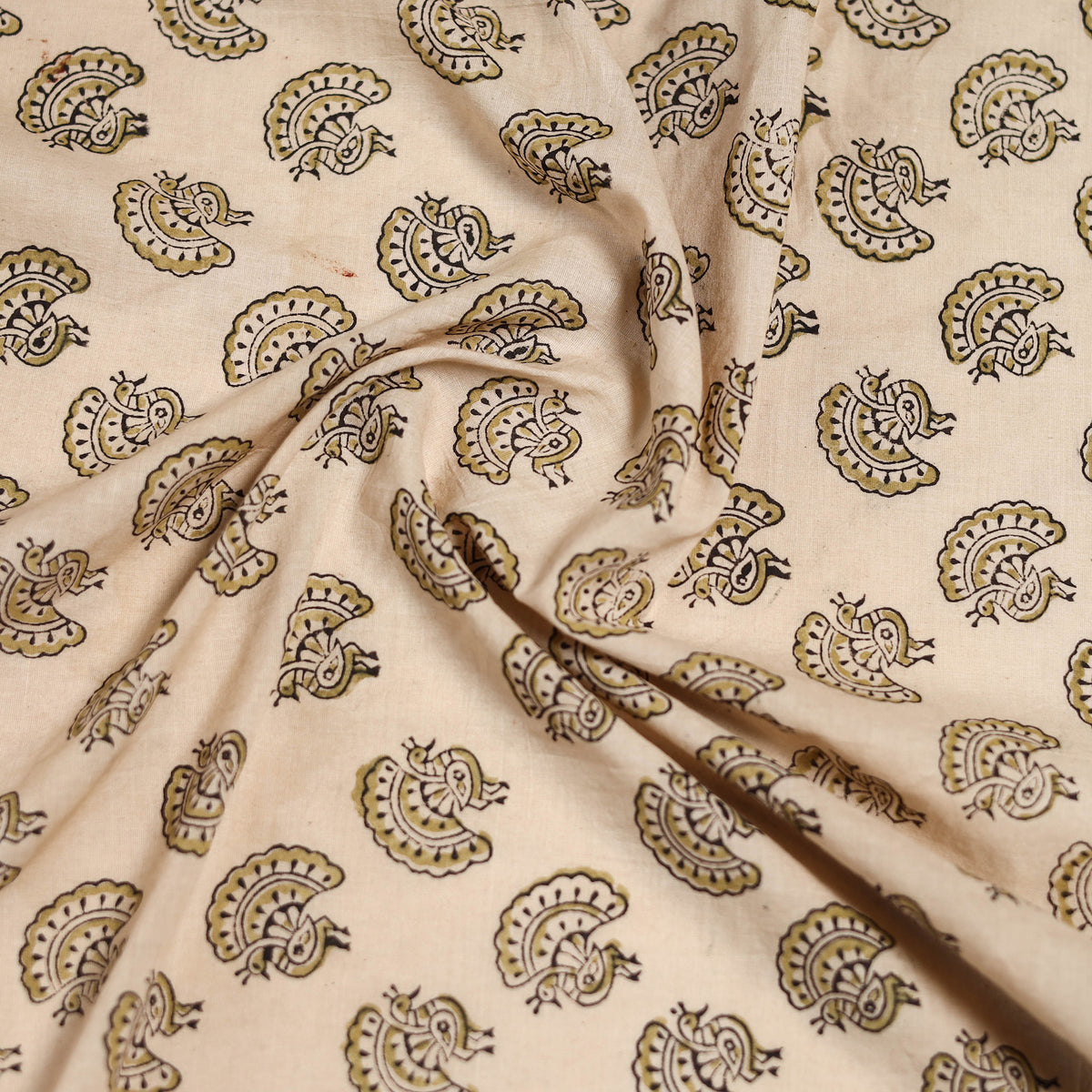 Pedana Hand Block Print Natural Dyed Cotton Kalamkari Scarf 93