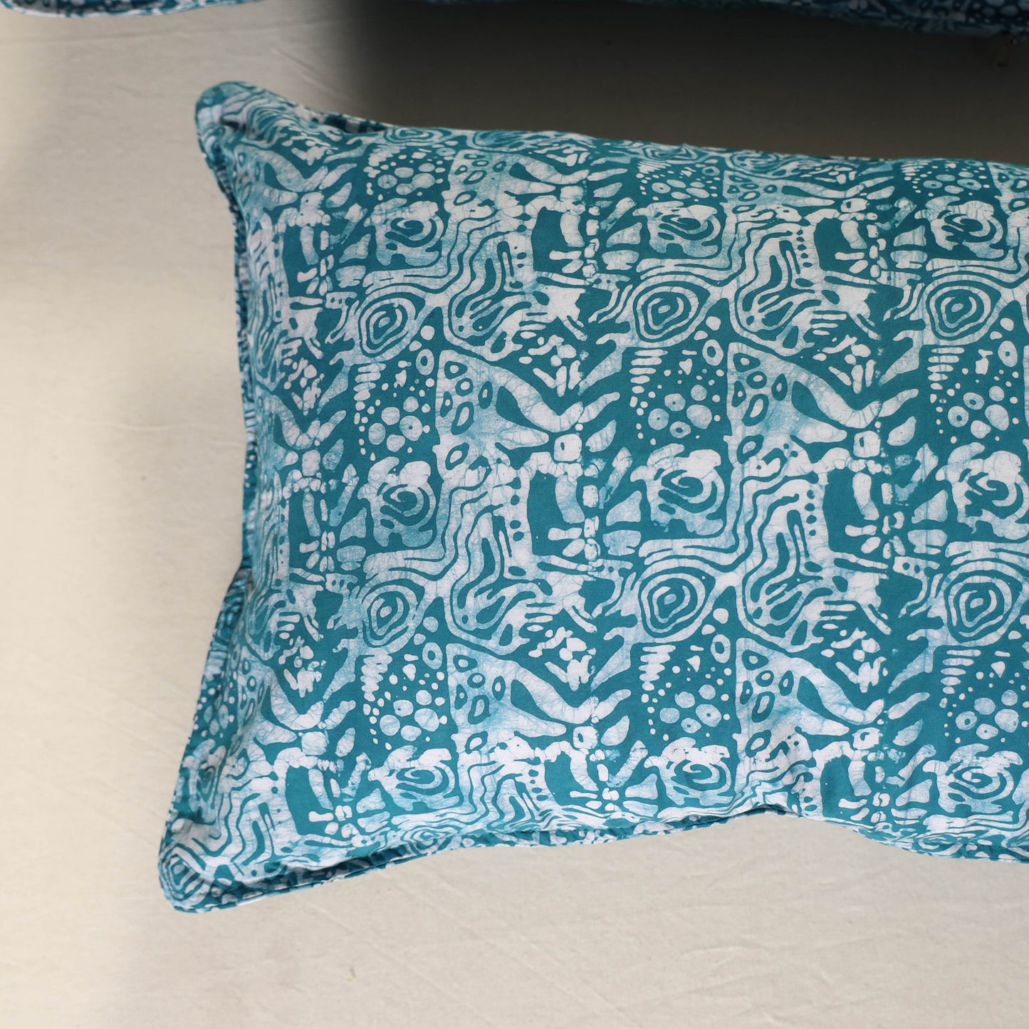 Batik Print Cotton Pillow Covers (Set of 2) 08