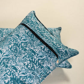 Batik Print Cotton Pillow Covers (Set of 2) 08