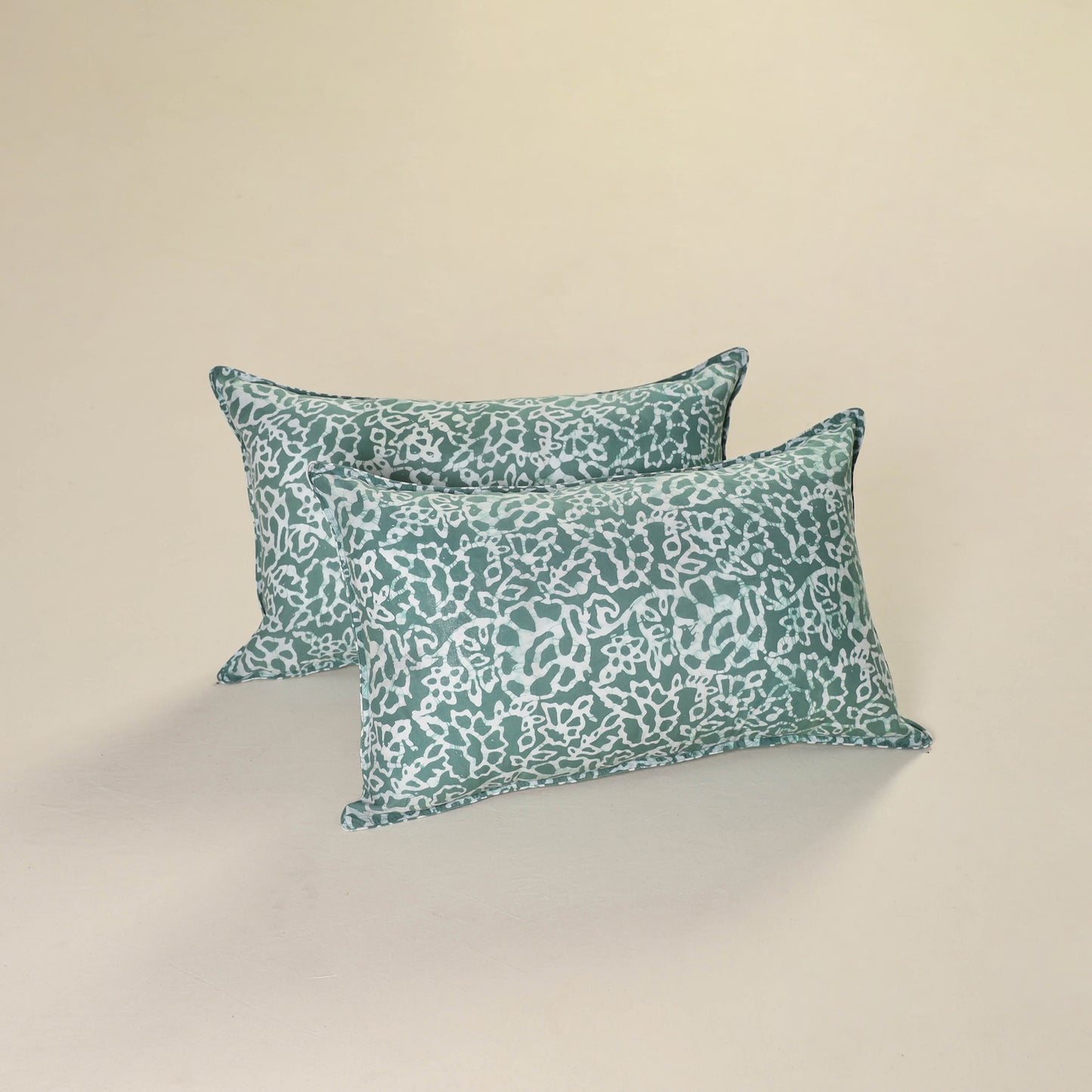 Batik Print Cotton Pillow Covers (Set of 2) 09