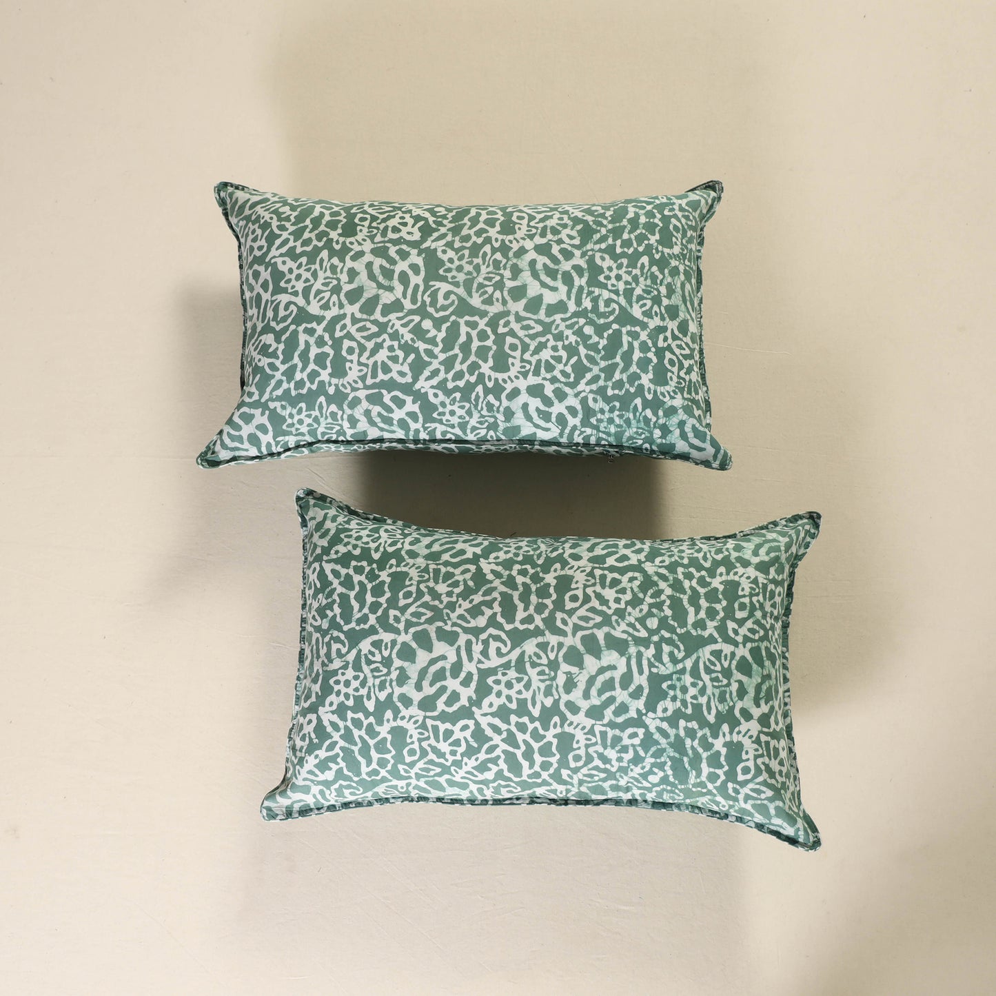 Batik Print Cotton Pillow Covers (Set of 2) 09