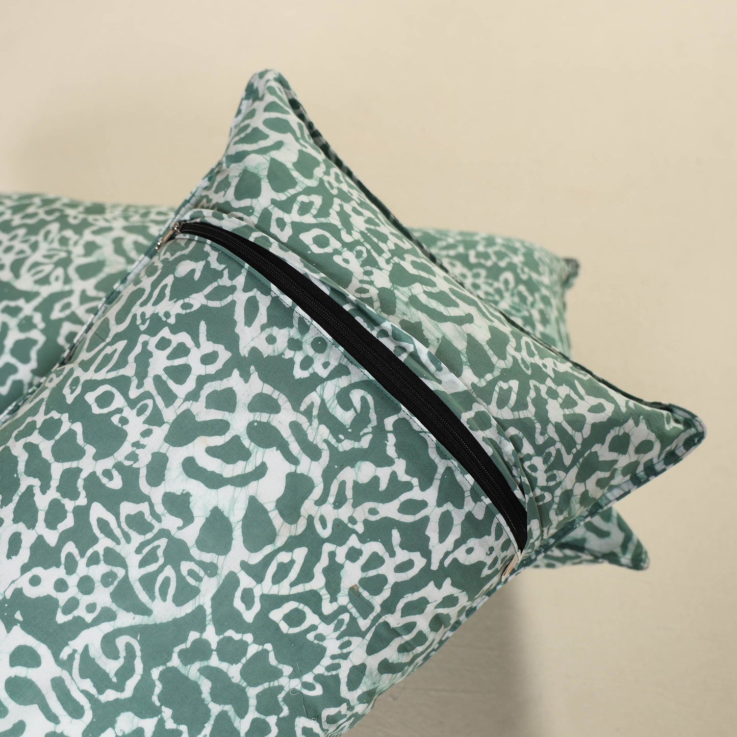 Batik Print Cotton Pillow Covers (Set of 2) 09