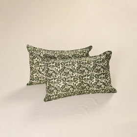 Batik Print Cotton Pillow Covers (Set of 2) 10