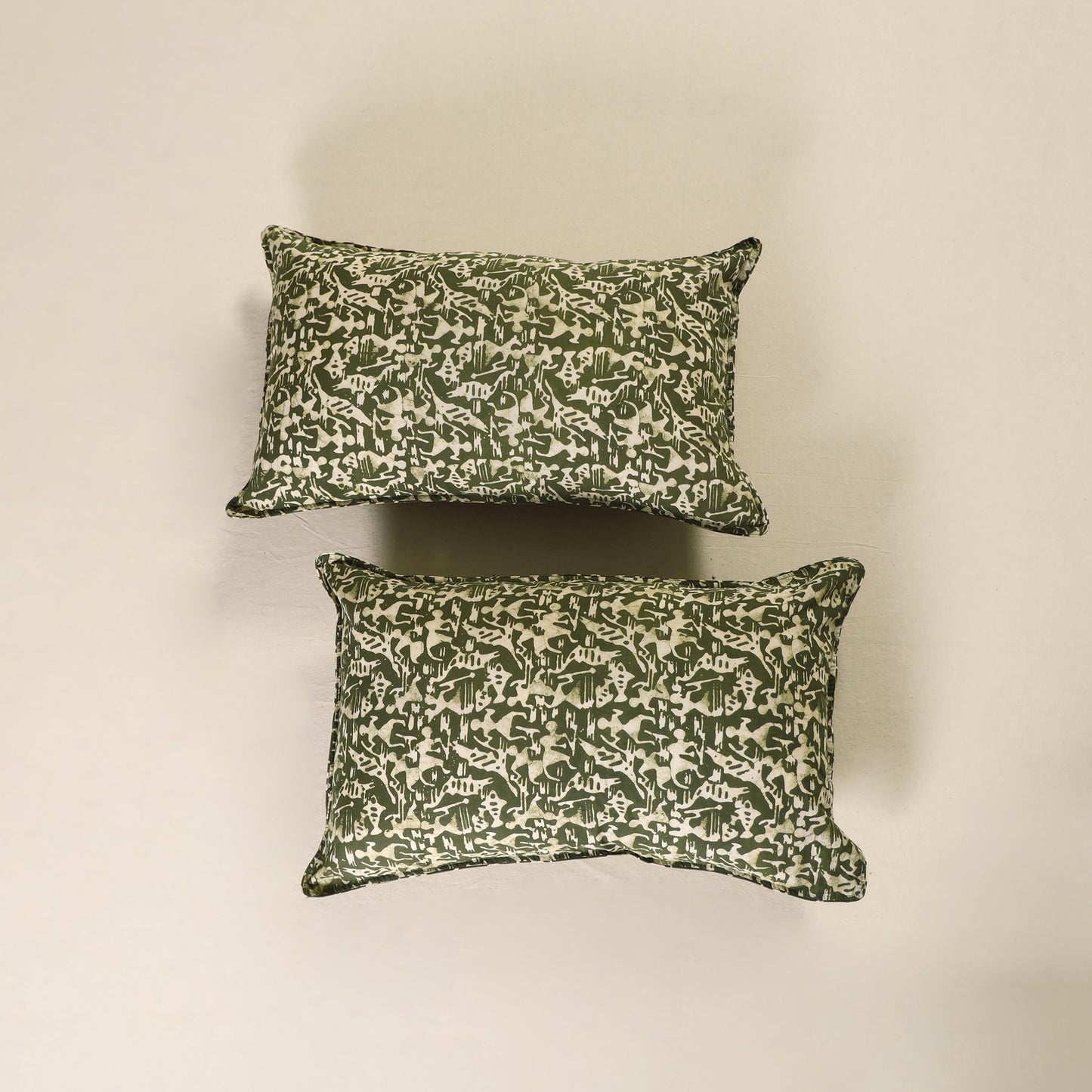 Batik Print Cotton Pillow Covers (Set of 2) 10
