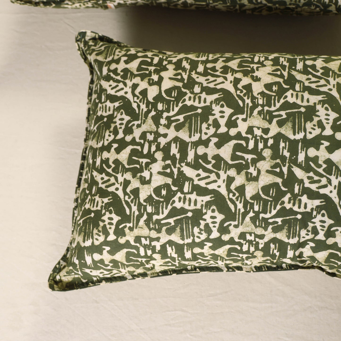 Batik Print Cotton Pillow Covers (Set of 2) 10