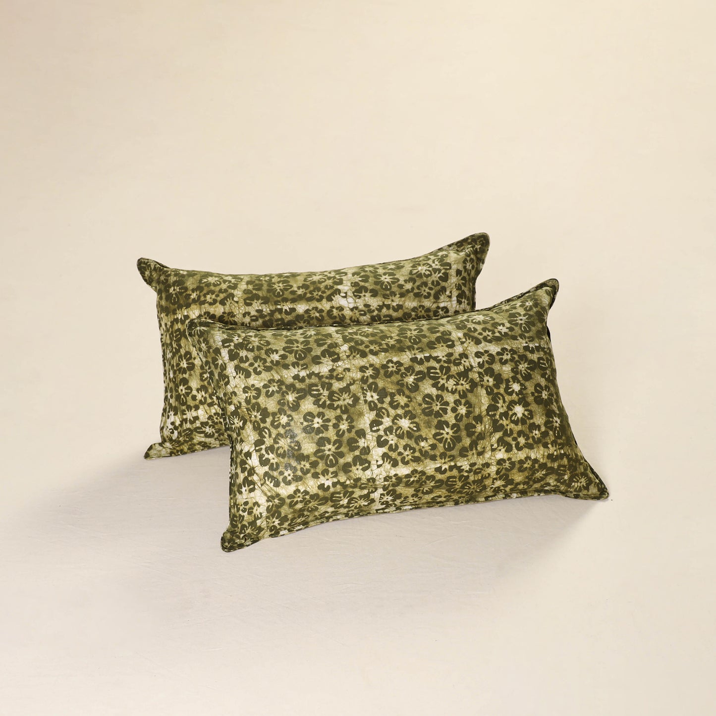 Batik Print Cotton Pillow Covers (Set of 2) 11