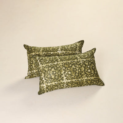 Batik Print Cotton Pillow Covers (Set of 2) 11