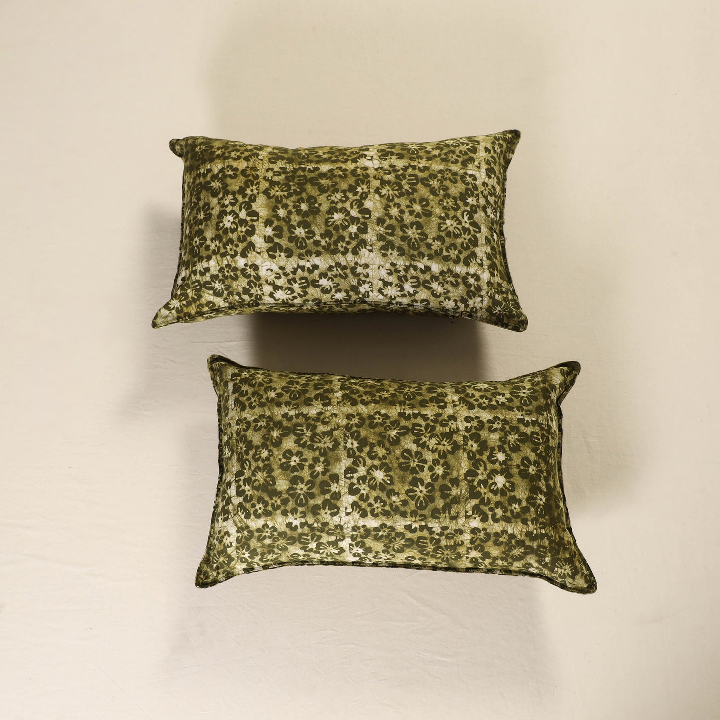Batik Print Cotton Pillow Covers (Set of 2) 11
