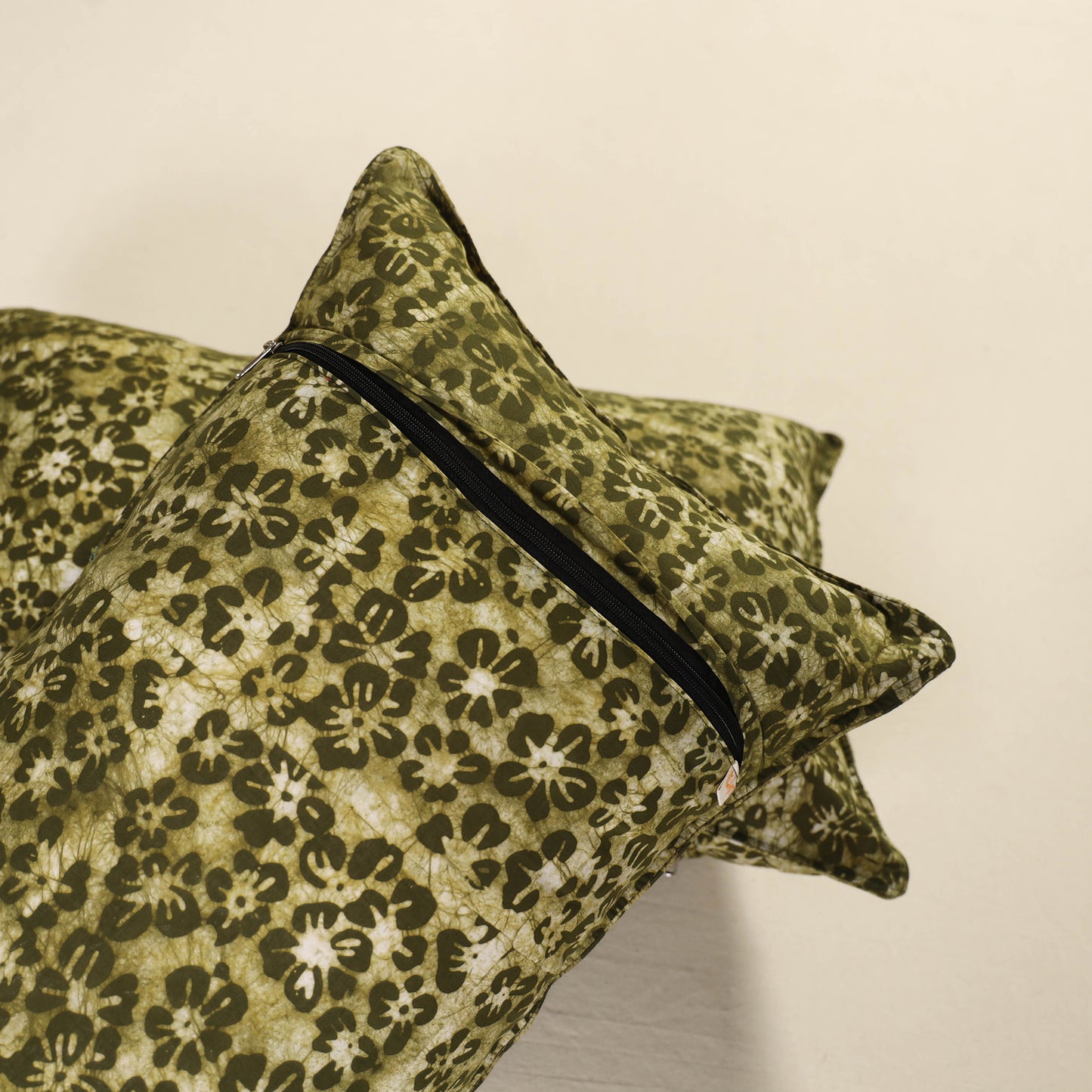 Batik Print Cotton Pillow Covers (Set of 2) 11