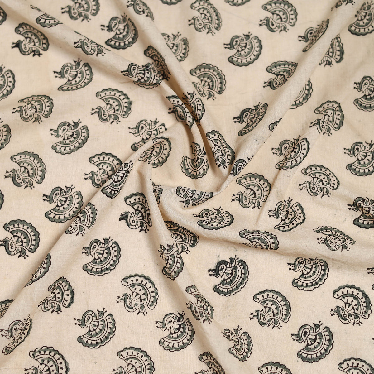 Pedana Hand Block Print Natural Dyed Cotton Kalamkari Scarf 87