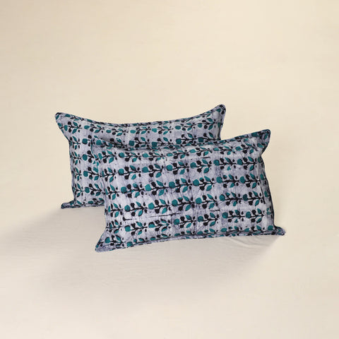 Batik Print Cotton Pillow Covers (Set of 2) 12