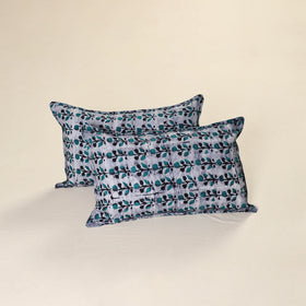 Batik Print Cotton Pillow Covers (Set of 2) 12