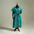 Bengal Kantha Hand Embroidery Cotton Long Kaftan 35
