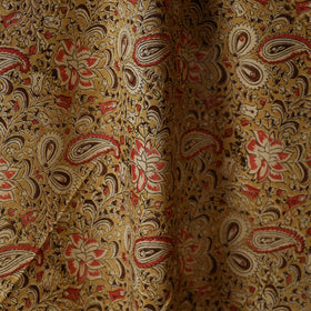 Yellow - natural dyed cotton pedana kalamkari fabric 15