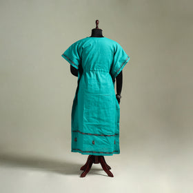 Bengal Kantha Hand Embroidery Cotton Long Kaftan 35