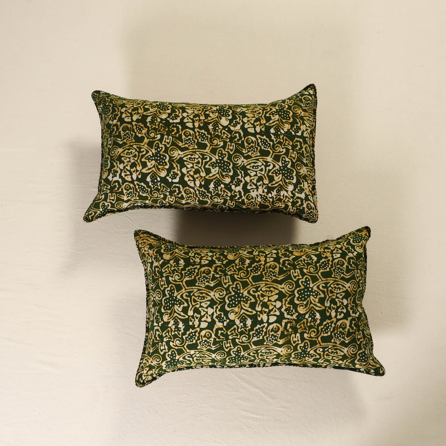Batik Print Cotton Pillow Covers (Set of 2) 13