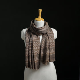 Pure Merino Wool Hand Block Akola Print Stole 06