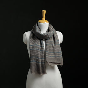 Pure Merino Wool Hand Block Akola Print Stole 07
