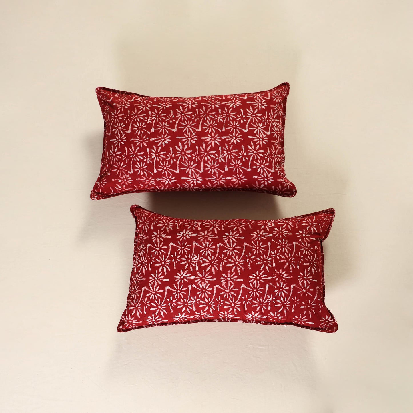 Batik Print Cotton Pillow Covers (Set of 2) 14
