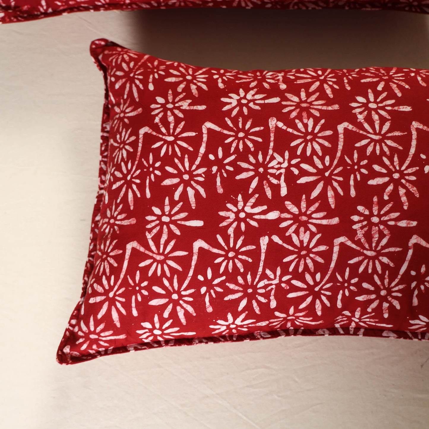 Batik Print Cotton Pillow Covers (Set of 2) 14