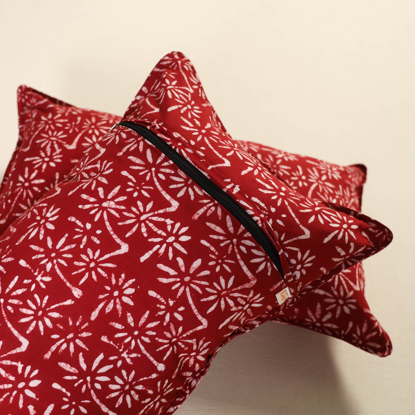 Batik Print Cotton Pillow Covers (Set of 2) 14