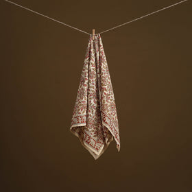 Pedana Hand Block Print Natural Dyed Cotton Kalamkari Scarf 82