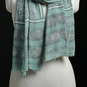 Pure Merino Wool Hand Block Akola Print Stole 12