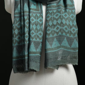 Pure Merino Wool Hand Block Akola Print Stole 13
