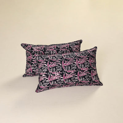 Batik Print Cotton Pillow Covers (Set of 2) 15
