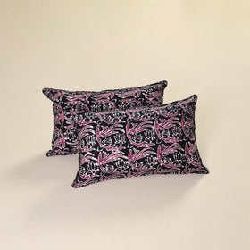 Batik Print Cotton Pillow Covers (Set of 2) 15