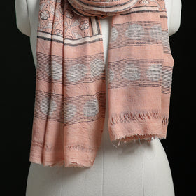 Pure Merino Wool Hand Block Akola Print Stole 14