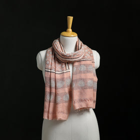 Pure Merino Wool Hand Block Akola Print Stole 14