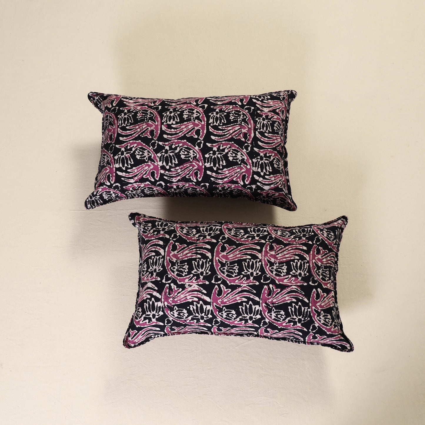 Batik Print Cotton Pillow Covers (Set of 2) 15