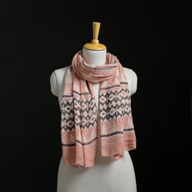 Pure Merino Wool Hand Block Akola Print Stole 16