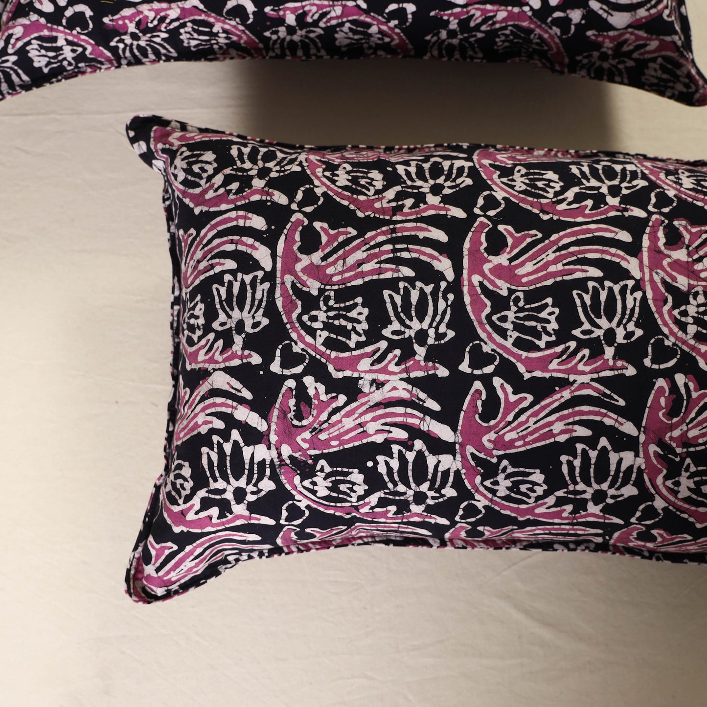 Batik Print Cotton Pillow Covers (Set of 2) 15