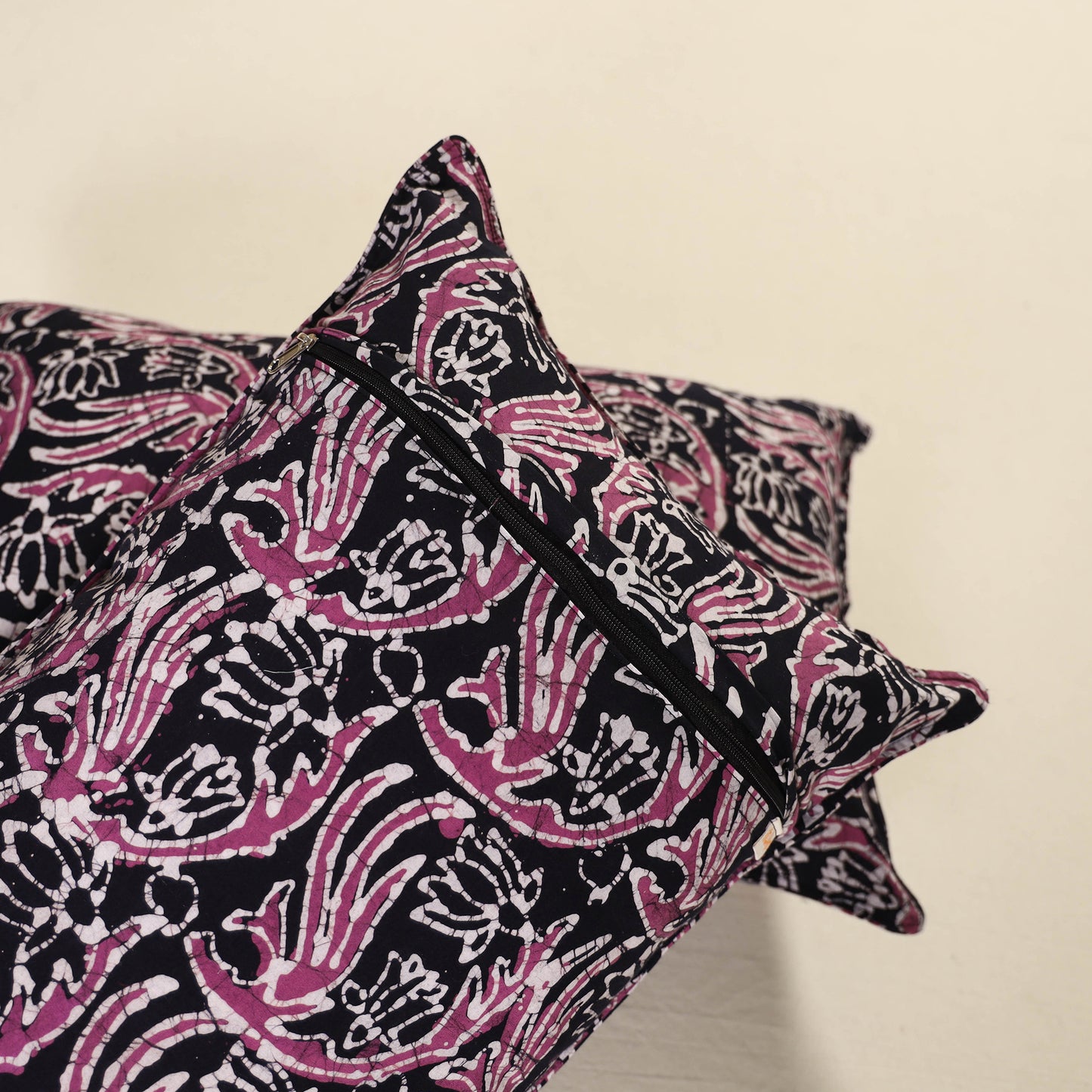 Batik Print Cotton Pillow Covers (Set of 2) 15