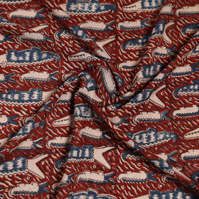 Pedana Hand Block Print Natural Dyed Cotton Kalamkari Scarf 79