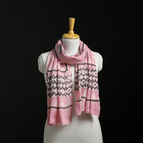 Pure Merino Wool Hand Block Akola Print Stole 17