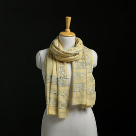 Pure Merino Wool Hand Block Akola Print Stole 19