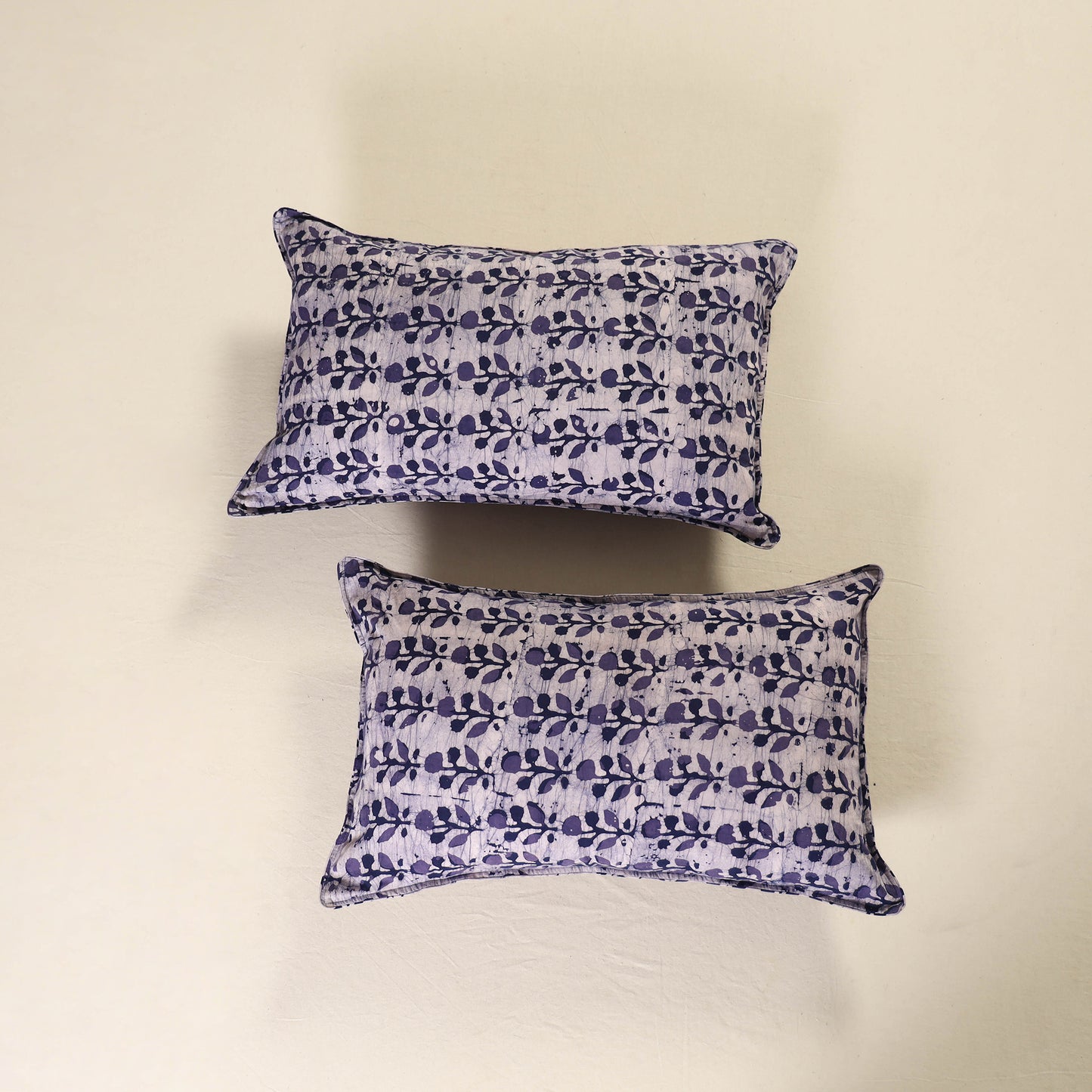 Batik Print Cotton Pillow Covers (Set of 2) 16