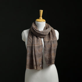 Pure Merino Wool Hand Block Akola Print Stole 23