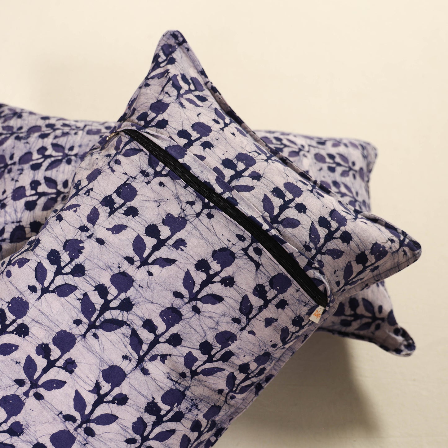 Batik Print Cotton Pillow Covers (Set of 2) 16