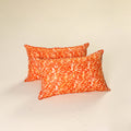 Batik Print Cotton Pillow Covers (Set of 2) 17
