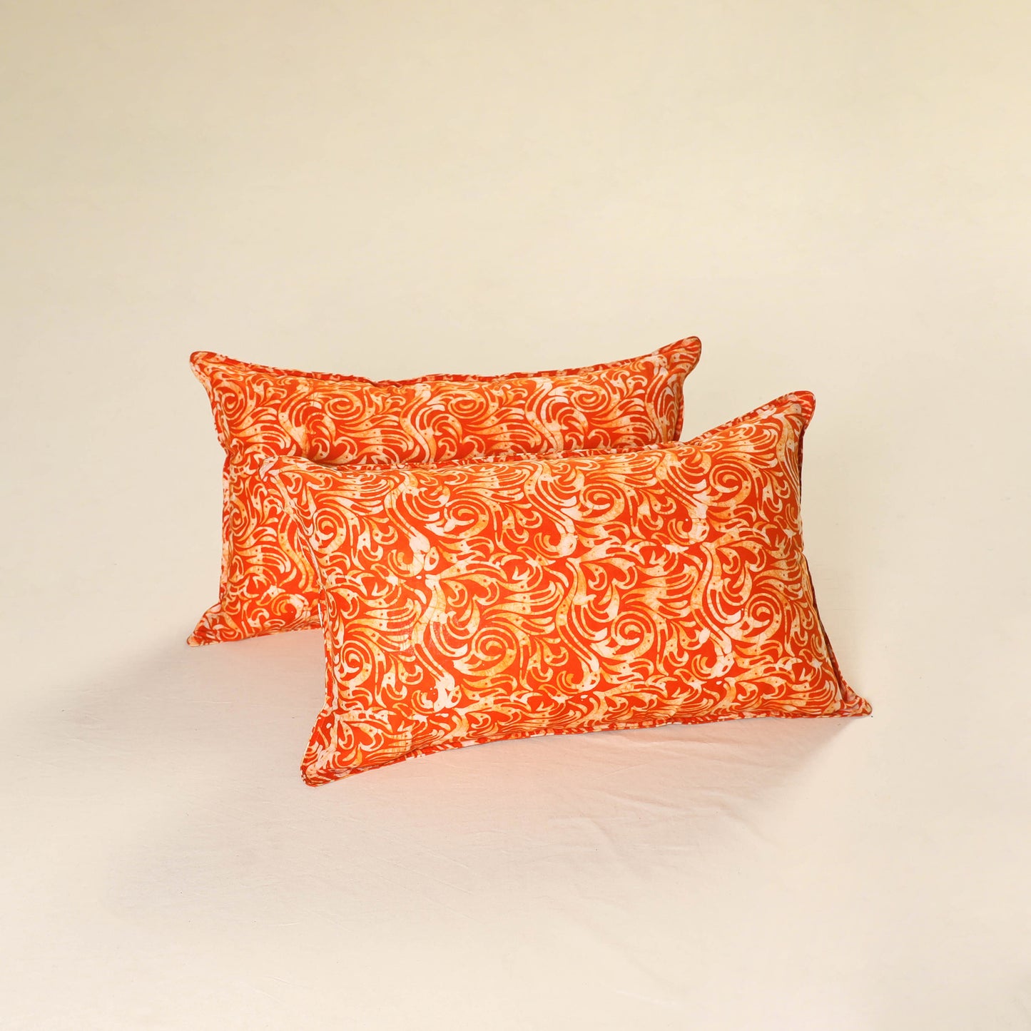 Batik Print Cotton Pillow Covers (Set of 2) 17