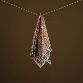 Pedana Hand Block Print Natural Dyed Cotton Kalamkari Scarf 76